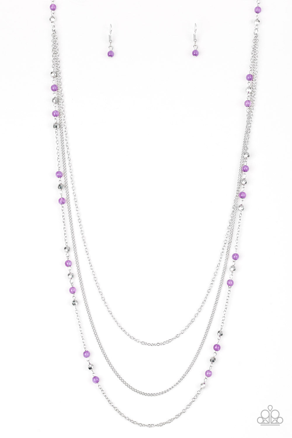 Colorful Cadence - Purple Necklace