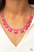 Load image into Gallery viewer, Tic Tac TREND - Pink Necklace