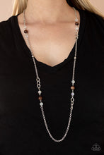 Load image into Gallery viewer, Teasingly Trendy - Brown Necklace