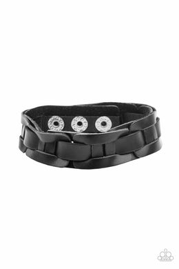 Garage Band Grunge - Black Bracelet