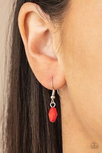 Glossy Glamorous - Red Necklace