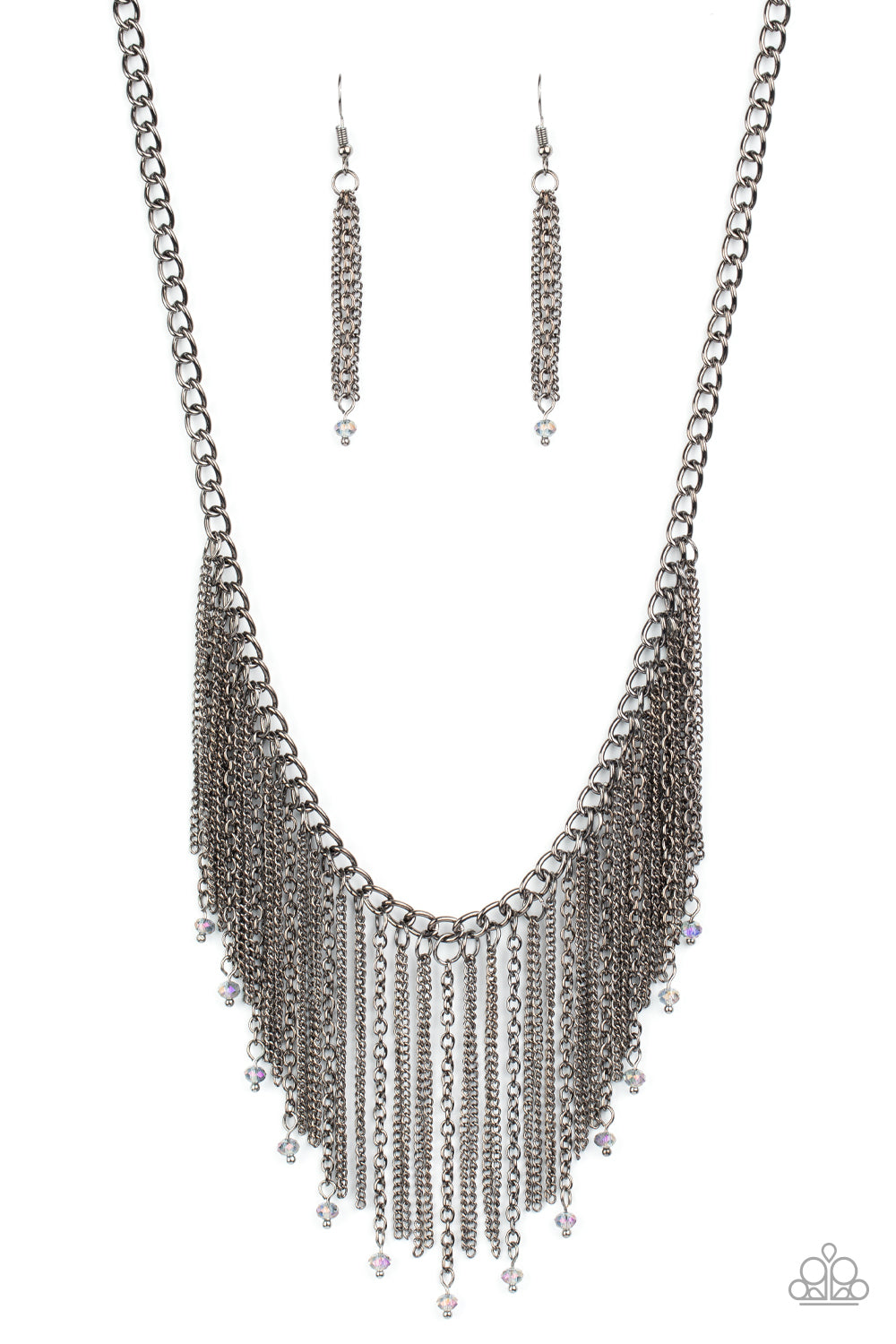 Cue The Fireworks - Multi Gunmetal Necklace