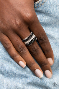 Cinematic Couture - Black Dainty Ring