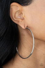 Load image into Gallery viewer, Mega Metro - Silver Hoop Earrings