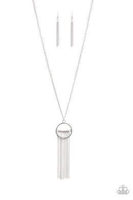 Terra Tassel - Silver Necklace