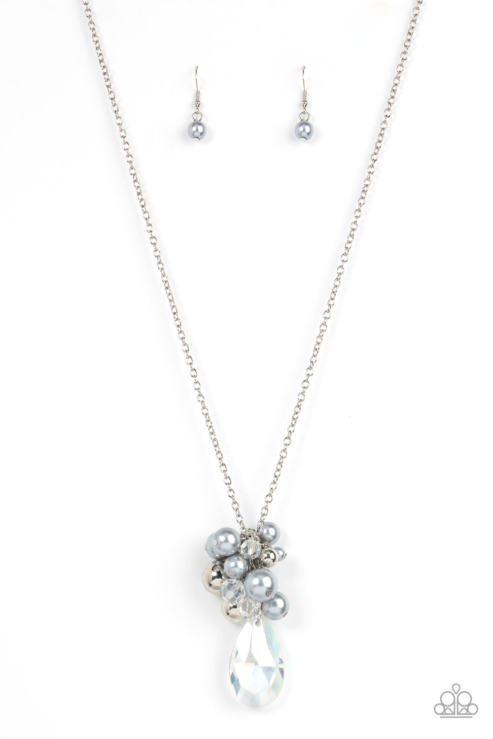 Drip Drop Dazzle - Silver Necklace