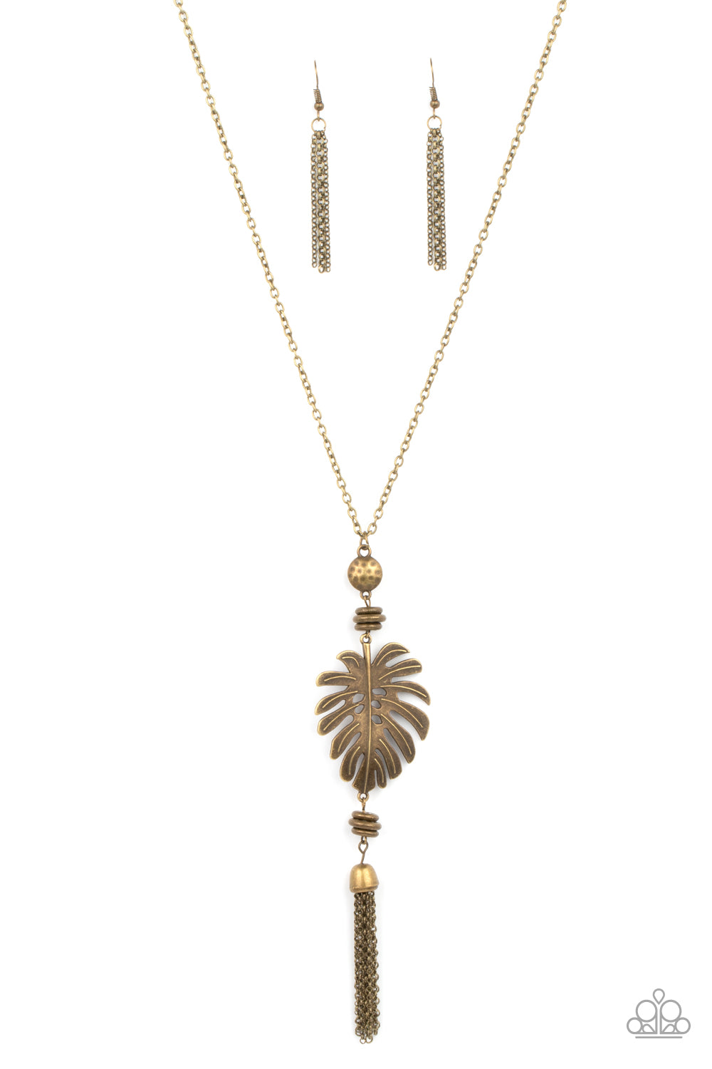 Palm Promenade - Brass Necklace