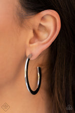 Load image into Gallery viewer, Learning Curve - Silver Hoop Earrings