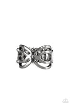 Load image into Gallery viewer, Infinite Fashion - Black Gunmetal Ring
