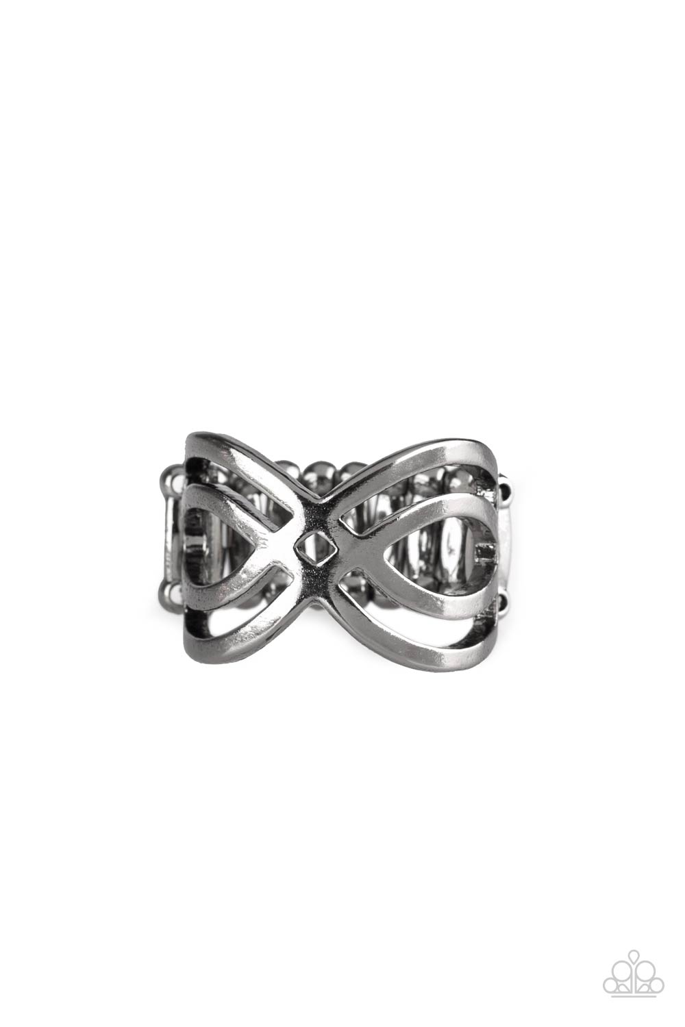 Infinite Fashion - Black Gunmetal Ring