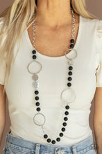 Load image into Gallery viewer, Sea Glass Wanderer - Black Necklace
