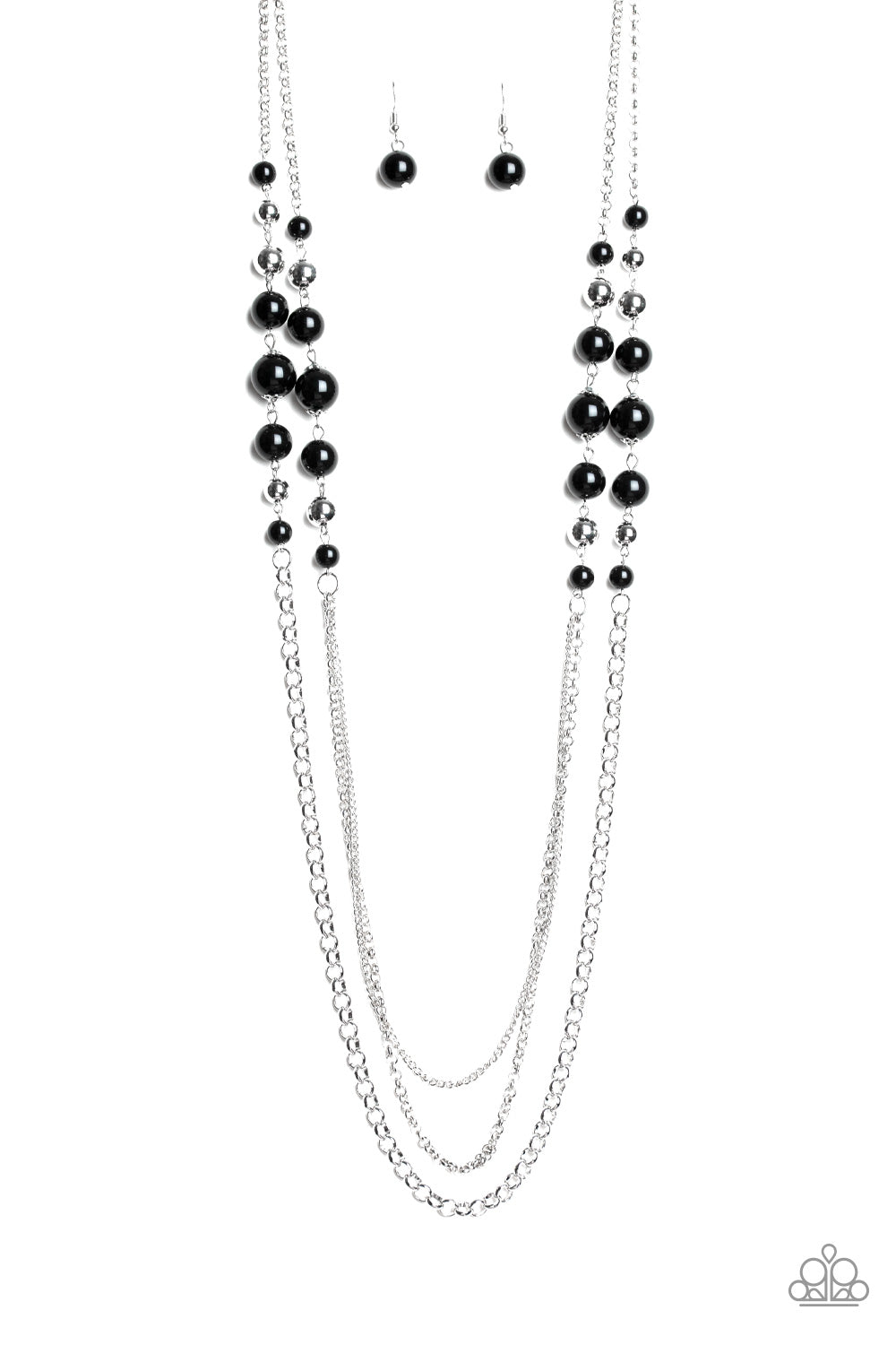 Charmingly Colorful - Black Necklace