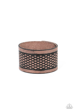 Country Cobra - Brown Snap Bracelet
