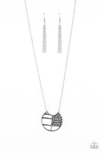 Load image into Gallery viewer, Abstract Aztec - Silver Necklace