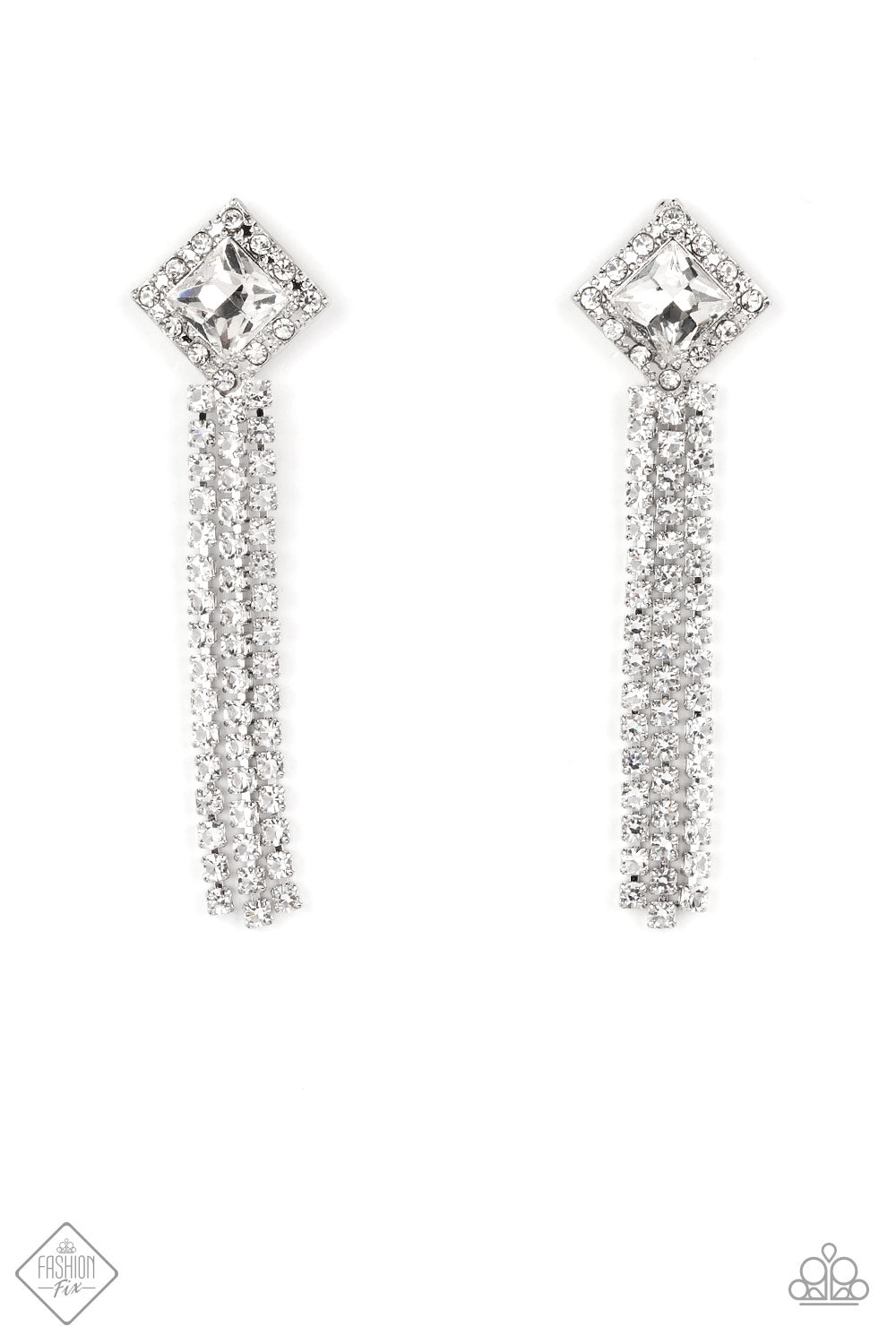 Seasonal Sparkle - White Post Earrings