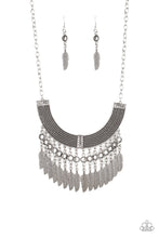 Load image into Gallery viewer, Fierce in Feathers - Silver Necklace