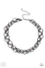 Load image into Gallery viewer, Tough Crowd - Black Gunmetal Choker Necklace