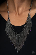 Load image into Gallery viewer, Cue The Fireworks - Multi Gunmetal Necklace