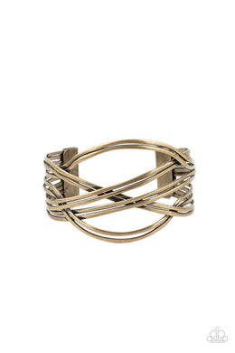 Hautely Hammered - Brass Cuff Bracelet