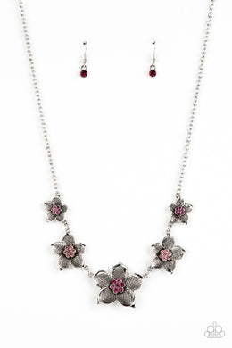 Wallflower Wonderland - Pink Necklace