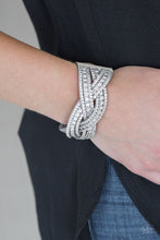 Load image into Gallery viewer, Bring On The Bling - Silver/White Bracelet