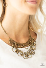 Load image into Gallery viewer, Warning Bells - Brass Necklace