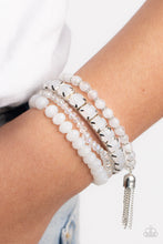 Load image into Gallery viewer, Day Trip Trinket - White Stretchy Bracelets