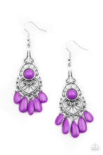 Load image into Gallery viewer, Fruity Tropics - Purple Earrings