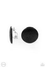 Load image into Gallery viewer, WOODWORK It - Black Clip-On Earrings