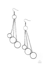 Load image into Gallery viewer, Demurely Dazzling - Black Gunmetal Earrings