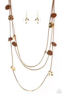 Alluring Luxe - Brown Necklace