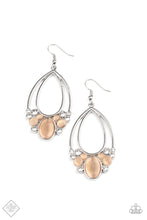 Load image into Gallery viewer, Look Into My Crystal Ball - Orange Earrings