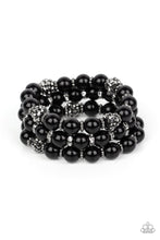 Load image into Gallery viewer, Poshly Packing - Black Gunmetal Set of Bracelets