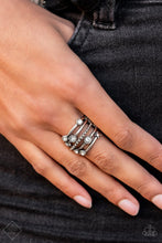 Load image into Gallery viewer, Rhinestone Studded Ritz - White Ring